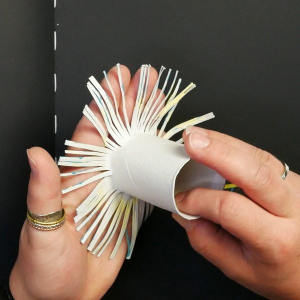 Creating a Flower tool from a toilet paper roll