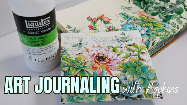 Art Journaling with Napkins