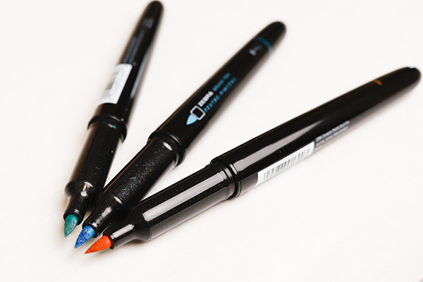 Zebra Metallic Brush Pens Brush Tips