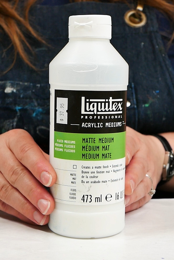 Liquitex matte medium my favorite medium for napkin decoupage