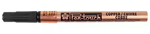 Sakura PenTouch Low Odor Xylene-Free Permanent Paint Marker, 0.7 mm Extra Fine Tip, 141 mm, Copper