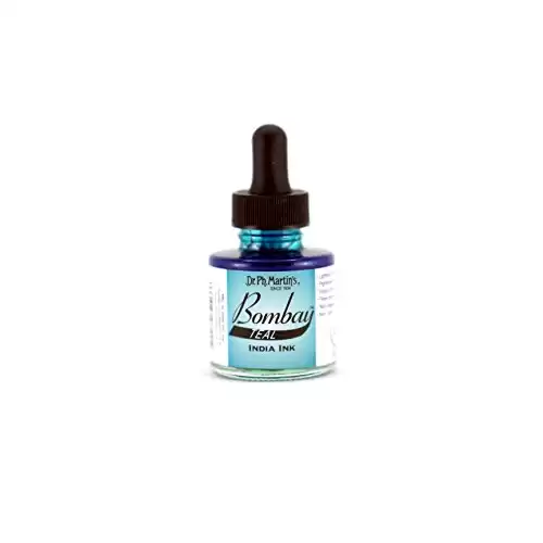 Dr. Ph. Martin's Bombay India Ink Teal, 1.0 oz Bottle