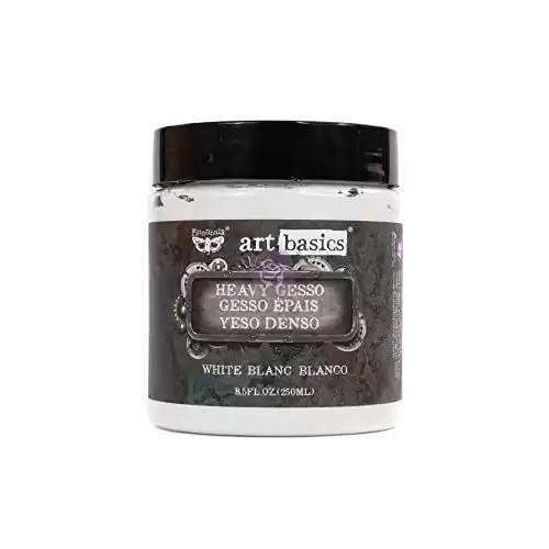 Prima Marketing 961442 Art Basics Heavy Gesso, 8.5-Ounce, White