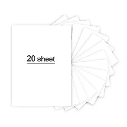 20 Sheets White Cardstock 8.5 x 11in, 250gsm/92lb Cardstock Paper for DIY Arts and Cards Making, Heavy White Craft Paper for Invitations, Stationary Printing,Scrapbook Supplies