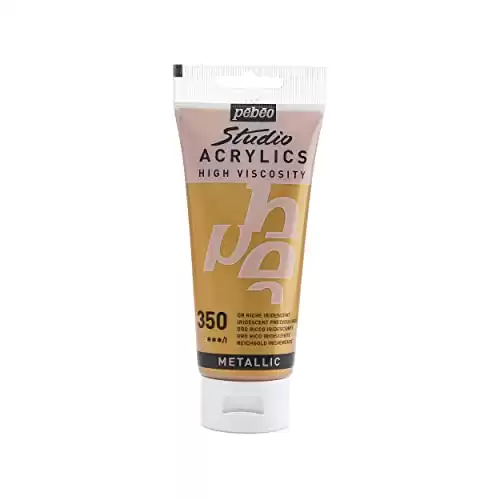 Pebeo - Acrylic Fine Studio Acrylics - Precious Gold - Precious Gold 100ml/3.38oz