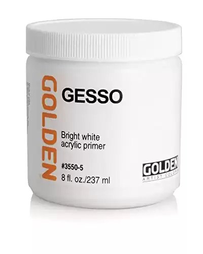 Golden Acrylic Gesso - 8 oz Jar