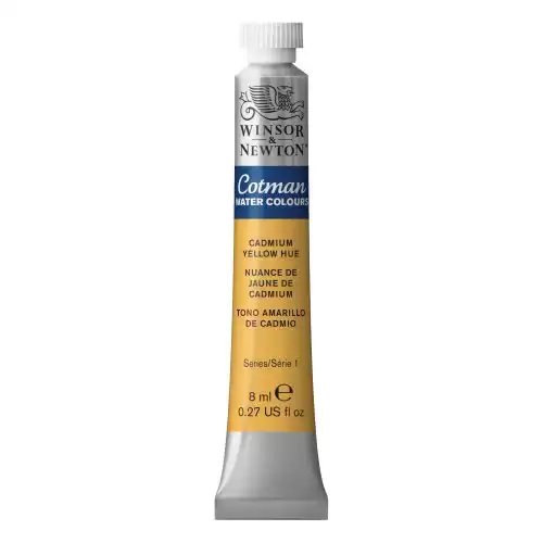 Winsor & Newton Cotman Watercolor Paint, 8ml (0.27-oz) Tube, Cadmium Yellow Hue