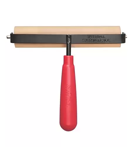 Speedball Deluxe Soft Rubber Brayer, 6-Inch