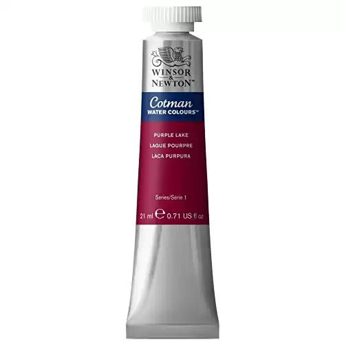 Winsor & Newton Cotman Watercolor Paint, 21ml (0.71-oz) Tube, Purple Lake