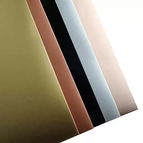 Metallic Foil Card stock 8.25x11.65 Inches 92lb 250gsm 5 Assorted Color Metallic Cardstock Paper Gold Silver Bronze Rose Gold Black 10 Sheets for Card Making, Holiday Decor (Classic Metallic)