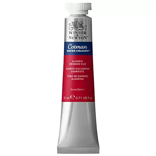 Winsor & Newton Cotman Watercolor Paint, 21ml (0.71-oz) Tube, Alizarin Crimson Hue