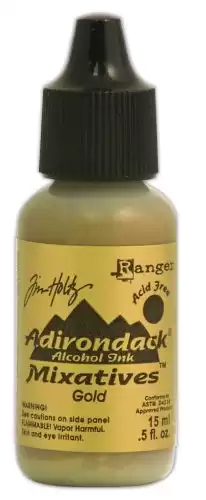 Tim Holtz Ranger Adirondack Alcohol Ink, Gold,0.05 oz