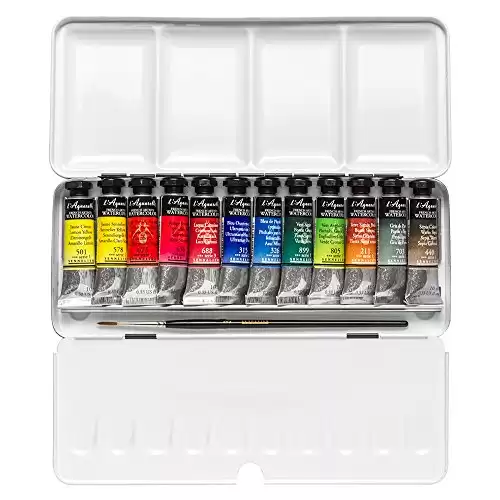 Sennelier Watercolor Metal Box 12 Tube Set