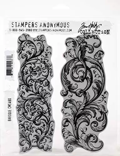 Stampers Anonymous CLING RBBR STAMP SET BAROQUE