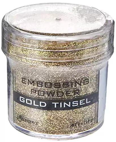 Ranger 359844 Embossing Powder, Gold Tinsel