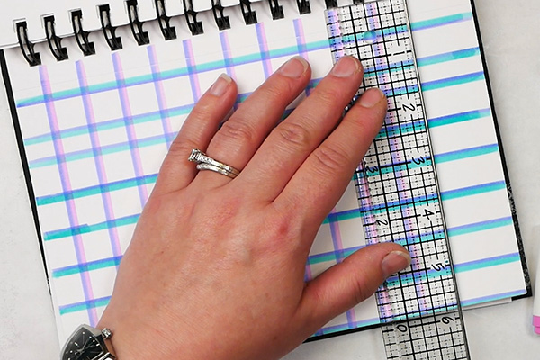 Creating a grid using Mildliner Mix Pens