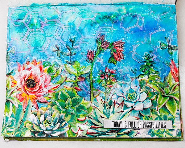 Art Journal Napkin Decoupage