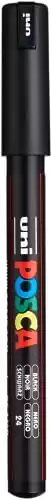 Posca Paint Marker Black, X-Fine Tip, 0.7 mm (1-MR) in Black