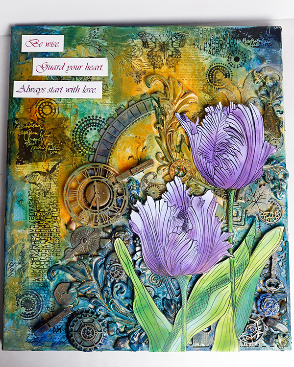 Canvas of Intentions Mixed Media Canvas Class