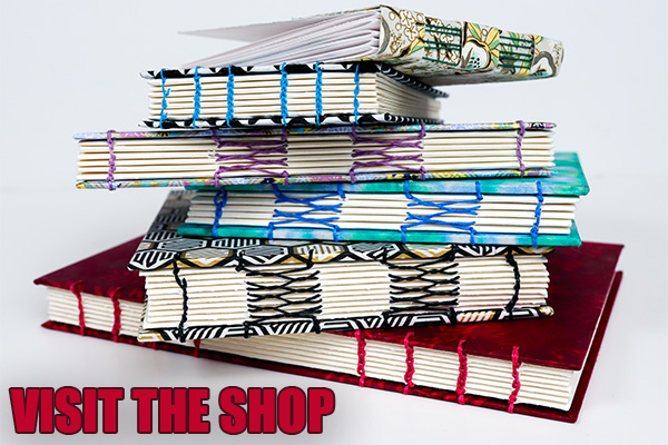 Visit Hop-A-Long Studio shop for one of a kind handmade books