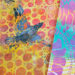 Layered gel plates created by Nadine Milton