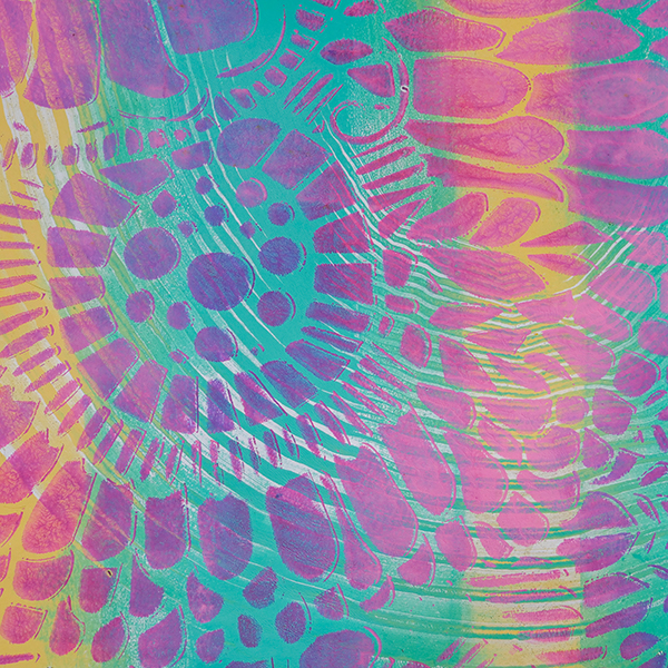 How to create unique prints using throw away gel prints