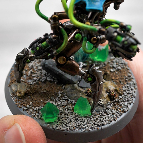 Using Art Glitter Glue for Basing Warhammer Miniatures