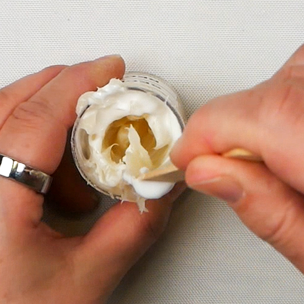 Mixing my secret glue recipe for collage