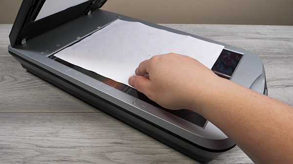 Scanning gel plate prints with Epson Perfection Scanner