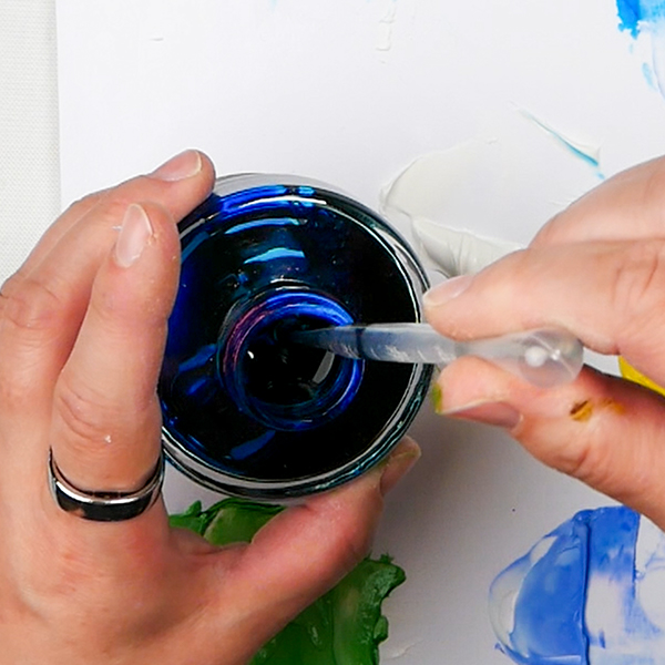 Tinting Modeling Paste with Lamy Fountain Pen Ink