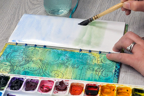 struggling with creative block? Art journal watercolor techniques to help you find your creativity