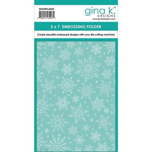 Gina K Designs - Embossing Folder - Snowflakes