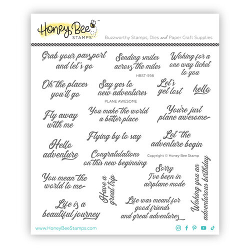 Honey Bee Stamps - Plane Awesome