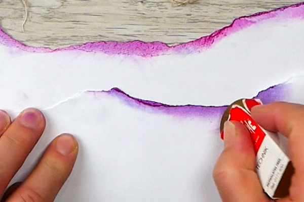 Erasing Pan Pastel from Copy Paper