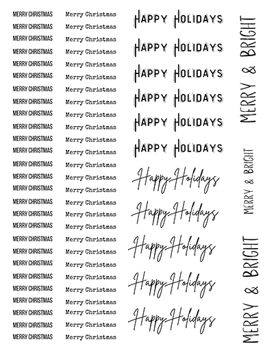 Holiday Sentiments Designed by Nadine Milton from Hop-A-Long Studio