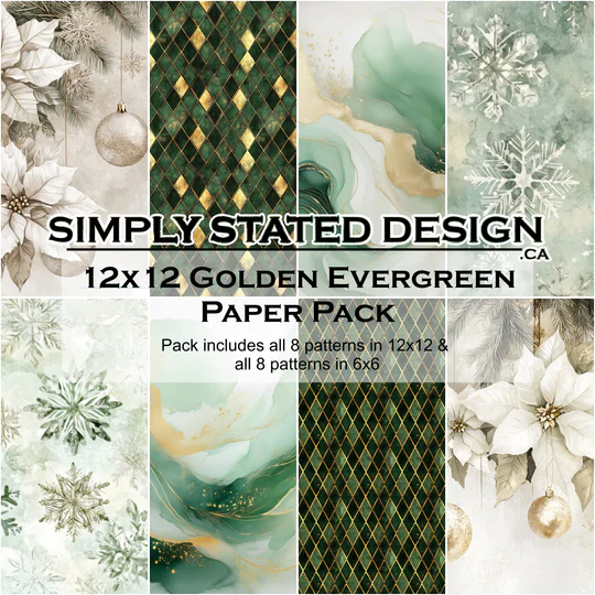Golden Evergreen Simply Stated Design