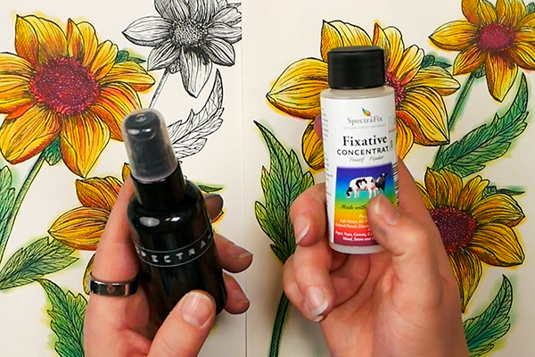 The best sealant for sealing Pan Pastels- Spectra Fix