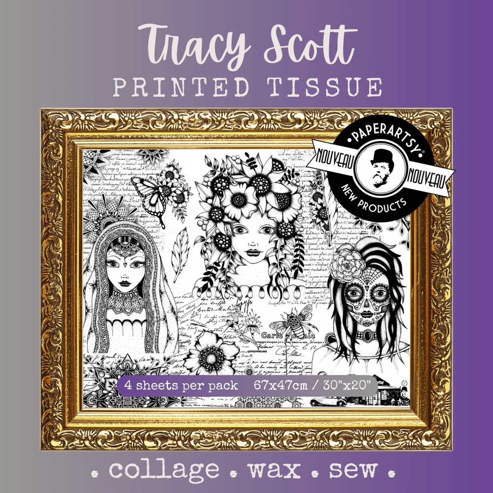 PaperArtsy Printed Tissue - Tracy Scott