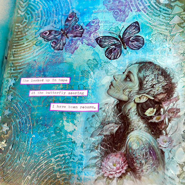 Art Journaling Page by Nadine Milton Art Journaling with Images