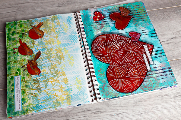 Spiral Bound Strathmore Bristol Journal artwork by Nadine Milton