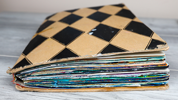 Dylusions Art Journal with mixed media pages