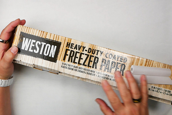 Freezer paper for creating collage papers