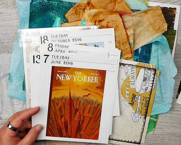 Materials for creating DIY Collage Papers