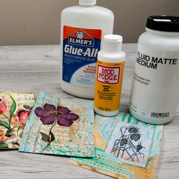 Comparison between PVA, Mod Podge and Matte Medium Which Glue is the Best for Collage