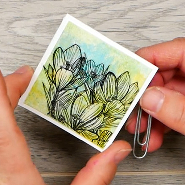 Using a 2" paperclip to create a square art paperclip