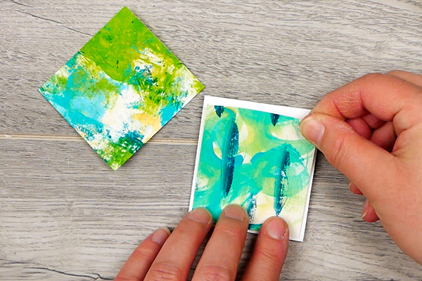 Adding decorative paper to the art paperclip