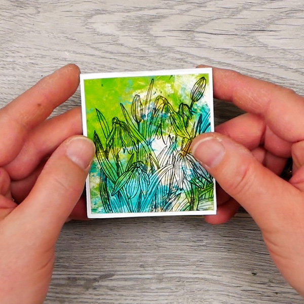 Small art paperclip fully decorated