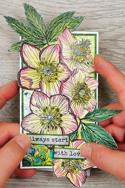 Paperclip bookmark featuring spring botanical collection from Hop-A-Long Studio